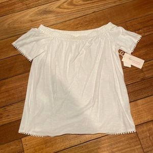Vince Camuto Slubby Off the Shoulder Top